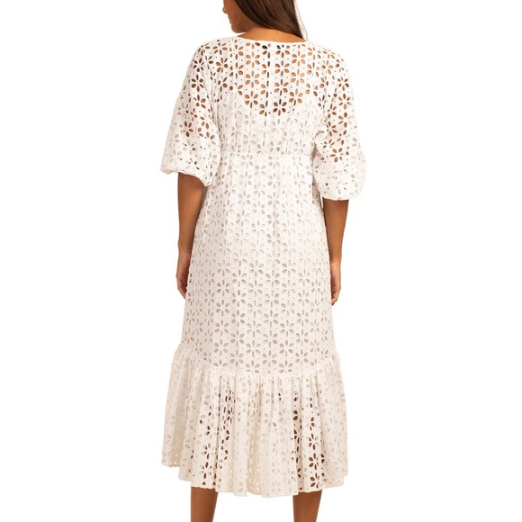 COPY - TRINA TURK White Golden Gate Dress Size Small, NWT - Picture 4 of 11